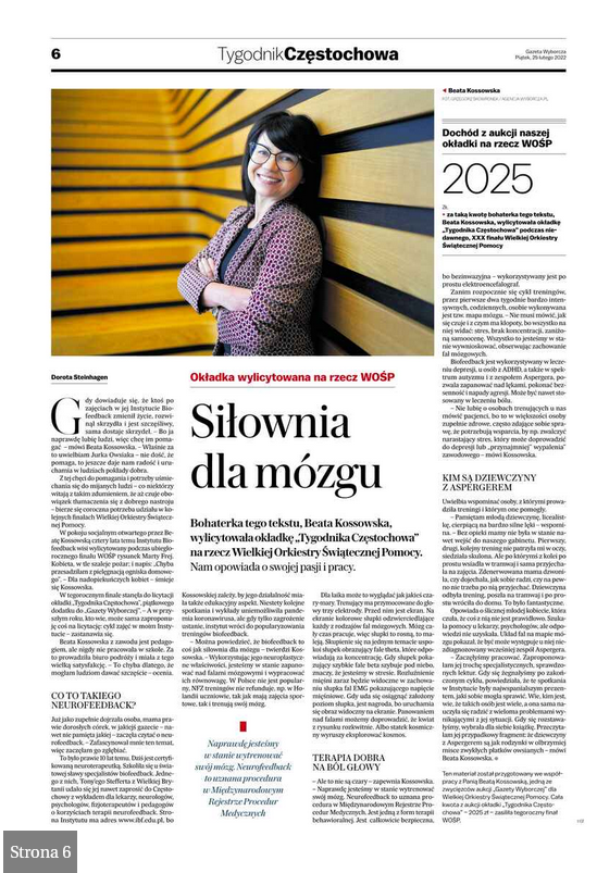 Artykuł Gazeta Wyborcza Instytut Biofeedback